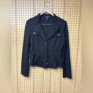 WHBM Black Military Jacket